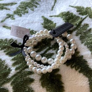 J.CREW NEW Pearl Beaded Bracelet (3) NWT